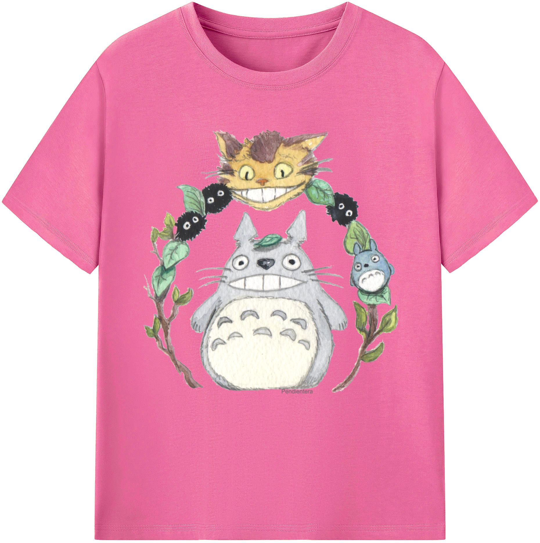 （画像用） となりのトトロ 草壁メイ 草壁サツキ My Neighbor Totoro Satsuki Kusakabe Mei Kusakabe レディースカジュアルプリントTシャツ（綿100％）